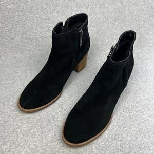 Blondo Womens Boots 10 Nina Whipstitch Braid Waterproof Leather Suede Ankle